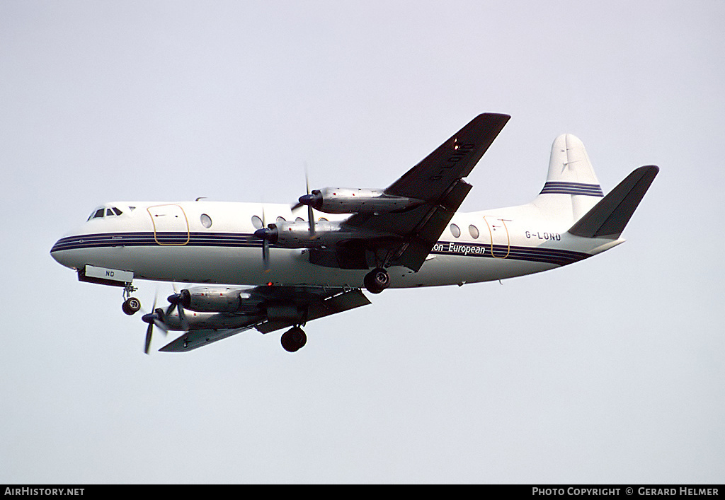 Aircraft Photo of G-LOND | Vickers 806 Viscount | London European Airways - LEA | AirHistory.net #82218