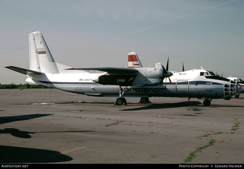 Aircraft Photo of RA-30072 | Antonov An-30 | Aeroflot | AirHistory.net #82236