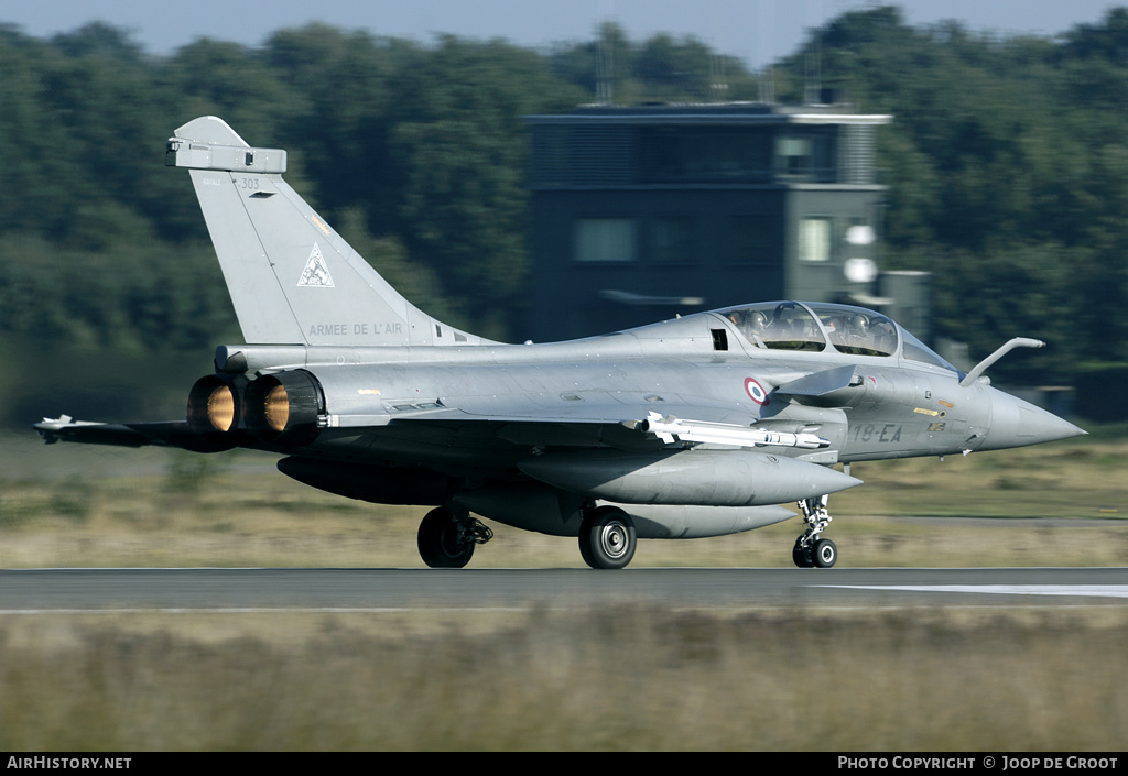 Aircraft Photo of 303 | Dassault Rafale B | France - Air Force | AirHistory.net #82317
