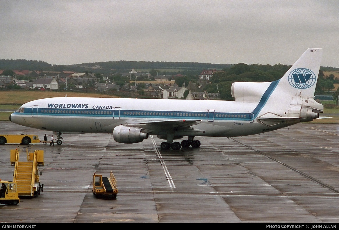 Aircraft Photo of C-GIFE | Lockheed L-1011-385-1-14 TriStar 100 | Worldways Canada | AirHistory.net #82343