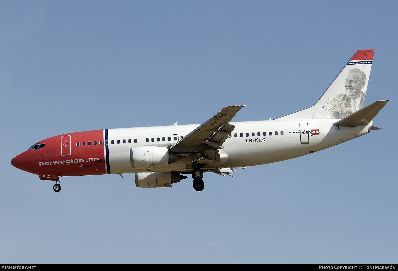 Aircraft Photo of LN-KKQ | Boeing 737-36Q | Norwegian | AirHistory.net #82375