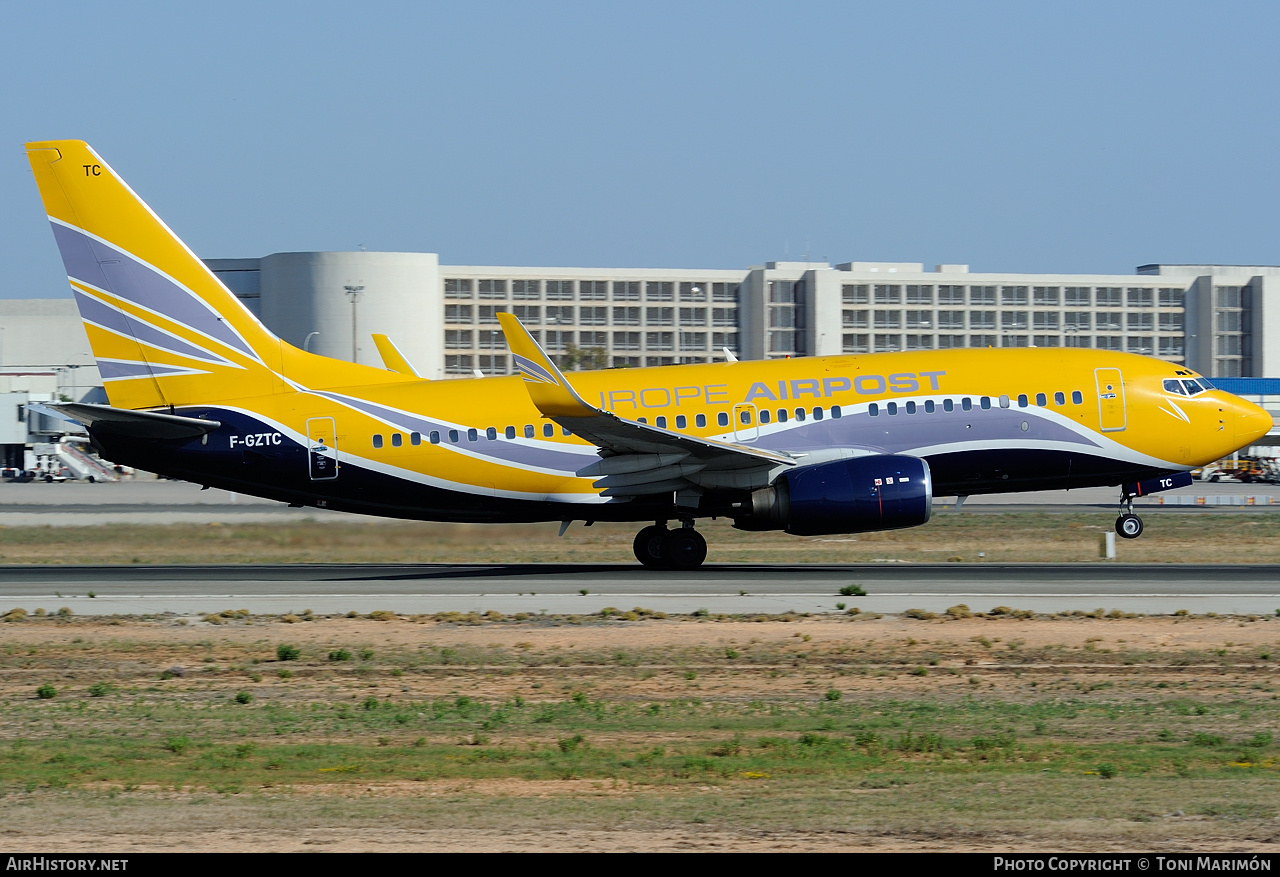 Aircraft Photo of F-GZTC | Boeing 737-73V | Europe Airpost | AirHistory.net #82377