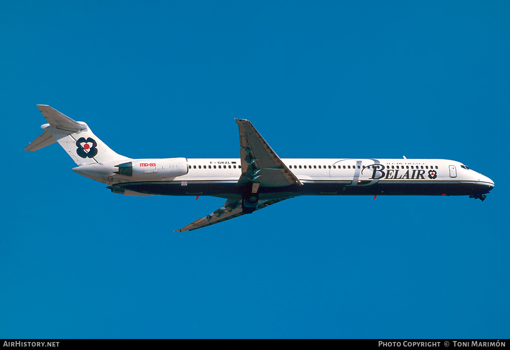 Aircraft Photo of F-GKZL | McDonnell Douglas MD-83 (DC-9-83) | Belair - Ile de France | AirHistory.net #82384