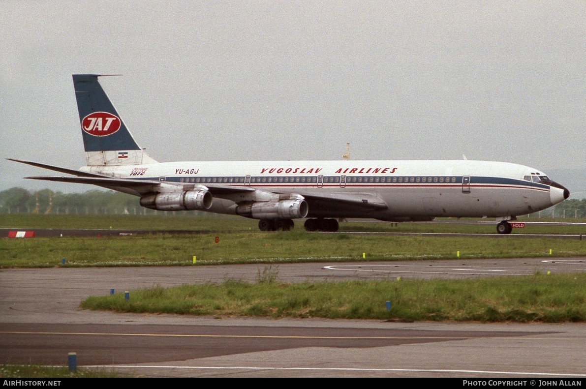 Aircraft Photo of YU-AGJ | Boeing 707-351C | JAT Yugoslav Airlines - Jugoslovenski Aerotransport | AirHistory.net #82410