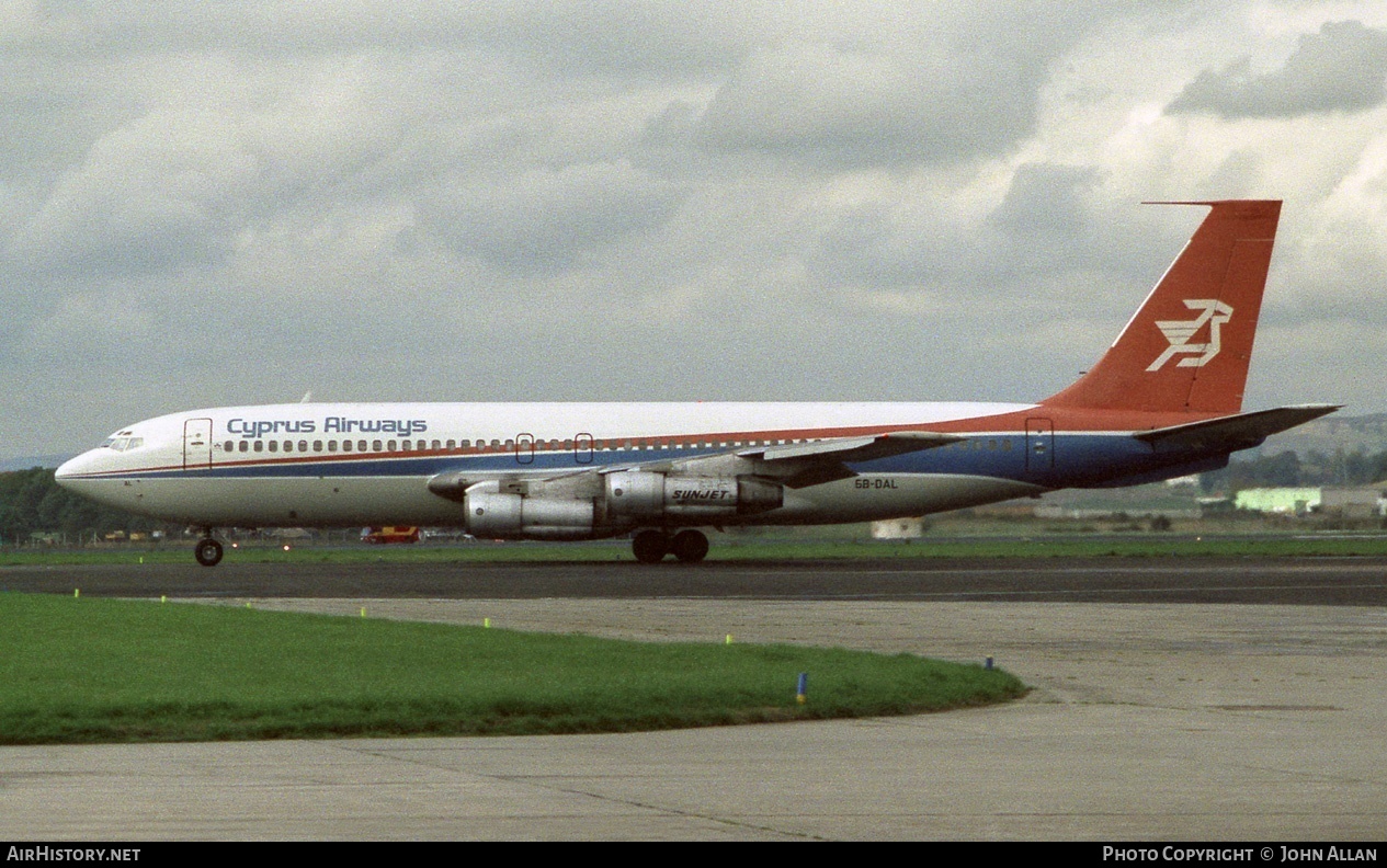 Aircraft Photo of 5B-DAL | Boeing 707-123B | Cyprus Airways | AirHistory.net #82417