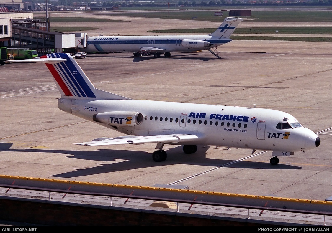 Aircraft Photo of F-GEXX | Fokker F28-1000C Fellowship | Air France | AirHistory.net #82424