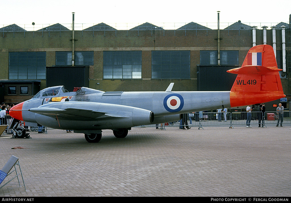 Aircraft Photo of WL419 | Gloster Meteor T7 (Mod) | UK - Air Force | AirHistory.net #82425