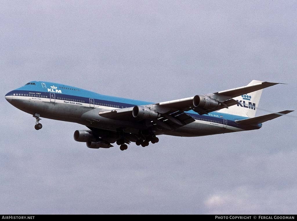 Aircraft Photo of PH-BUE | Boeing 747-206B | KLM - Royal Dutch Airlines | AirHistory.net #82439