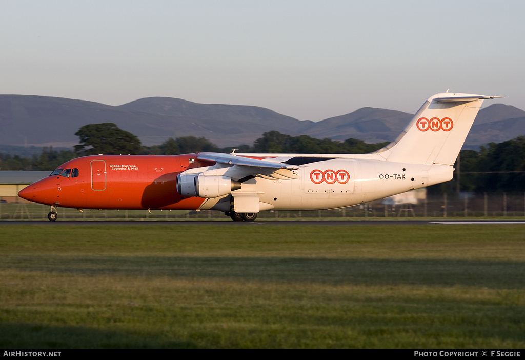 Aircraft Photo of OO-TAK | British Aerospace BAe-146-300QT Quiet Trader | TNT Airways | AirHistory.net #82471