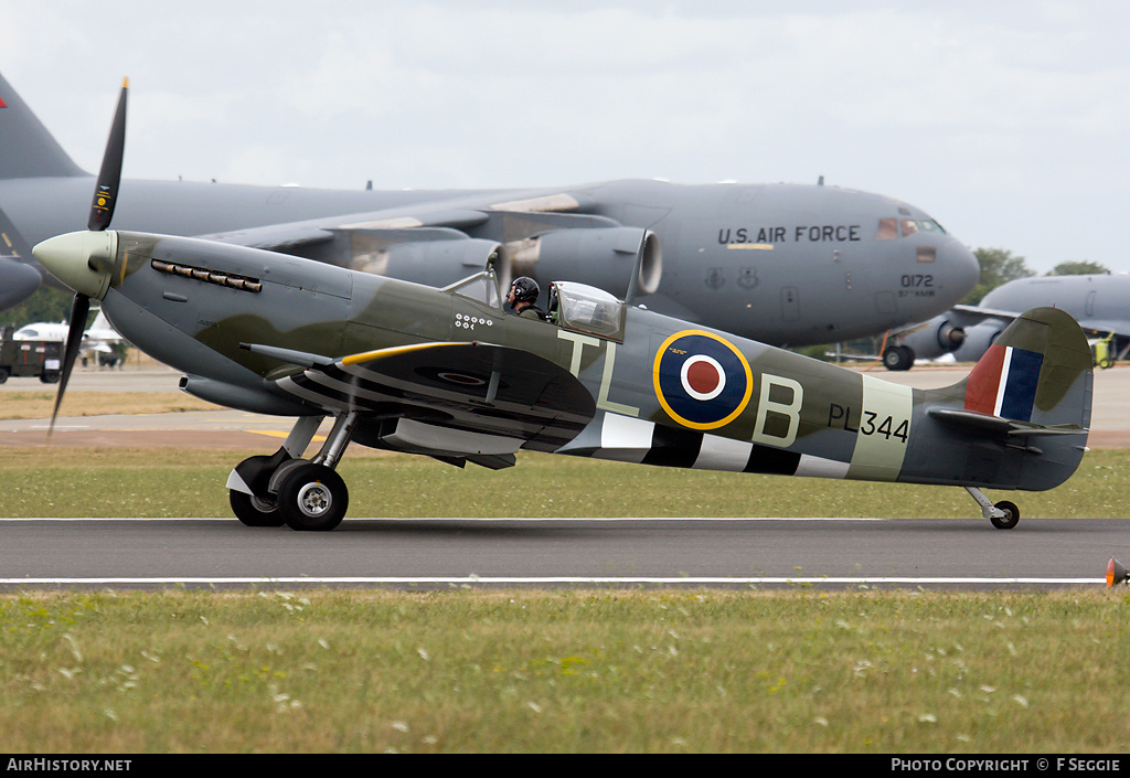 Aircraft Photo of G-IXCC / PL344 | Supermarine 361 Spitfire LF9E | UK - Air Force | AirHistory.net #82510