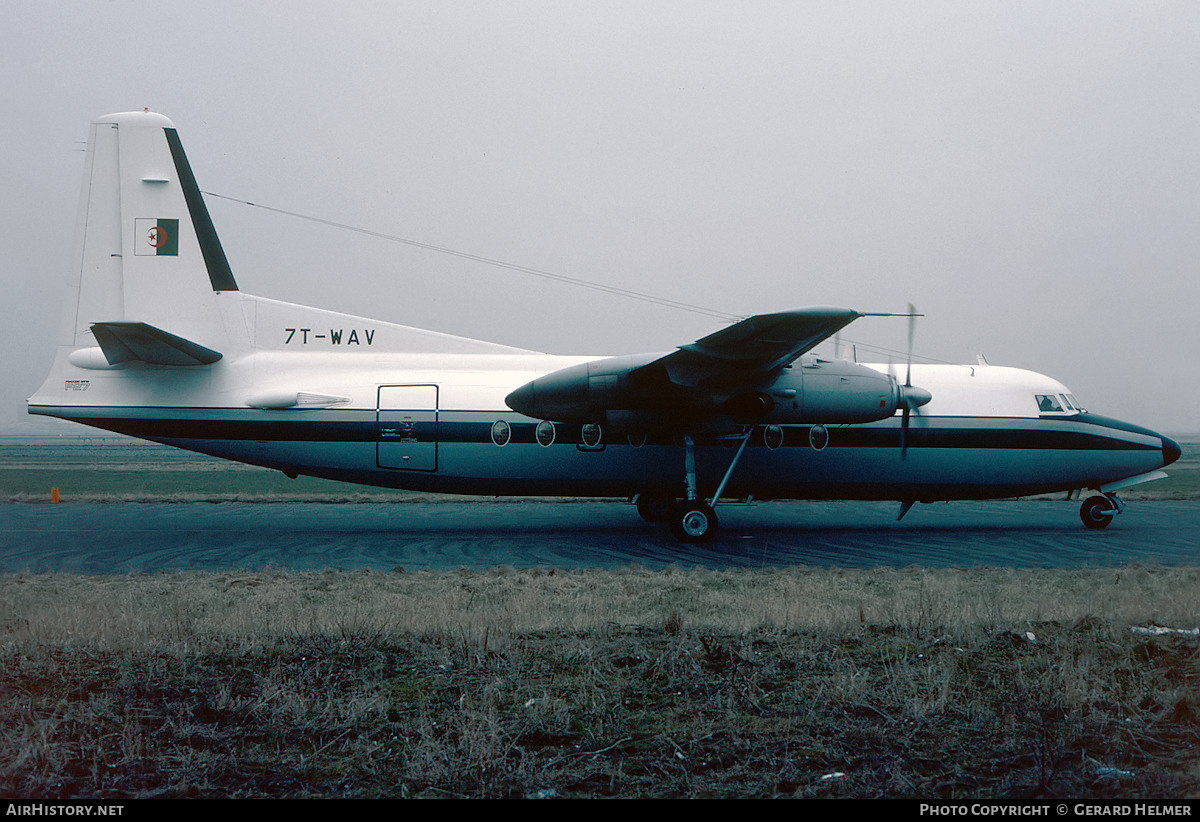 Aircraft Photo of 7T-WAV | Fokker F27-400M Troopship | Algeria - Air Force | AirHistory.net #82529