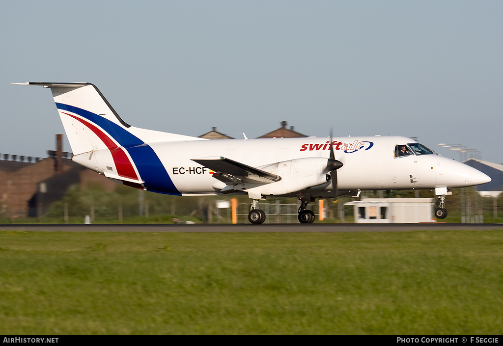 Aircraft Photo of EC-HCF | Embraer EMB-120(ERF) Brasilia | Swiftair | AirHistory.net #82544