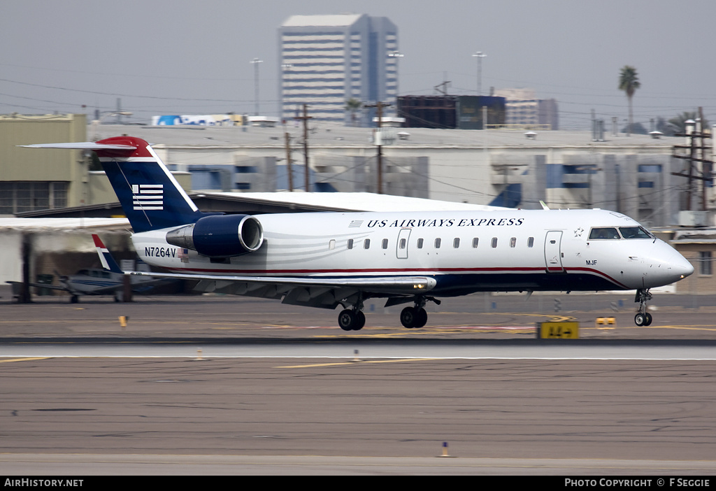 Aircraft Photo of N7264V | Bombardier CRJ-200LR (CL-600-2B19) | US Airways Express | AirHistory.net #82584