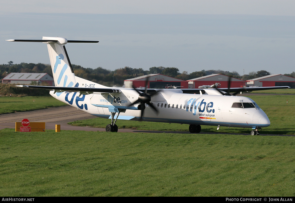 Aircraft Photo of G-JECE | Bombardier DHC-8-402 Dash 8 | Flybe - British European | AirHistory.net #82693