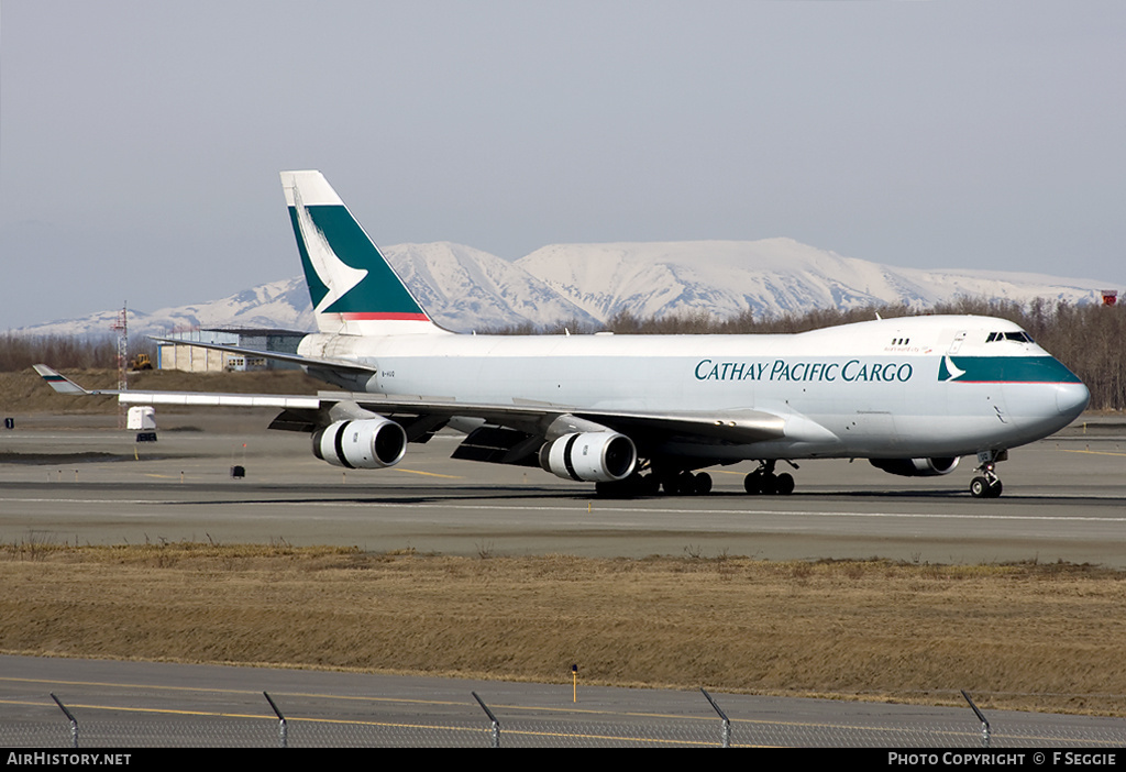 Aircraft Photo of B-HUQ | Boeing 747-467F/SCD | Cathay Pacific Airways Cargo | AirHistory.net #82702