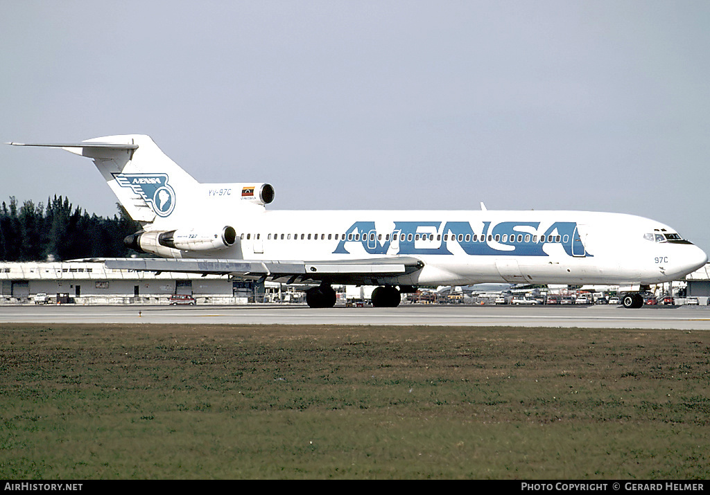 Aircraft Photo of YV-97C | Boeing 727-2D3/Adv | Avensa - Aerovías Venezolanas | AirHistory.net #82741