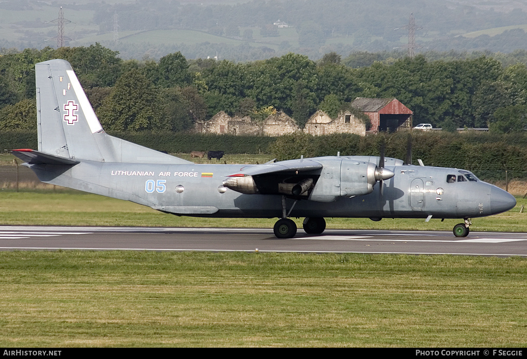 Aircraft Photo of 05 | Antonov An-26B | Lithuania - Air Force | AirHistory.net #82748