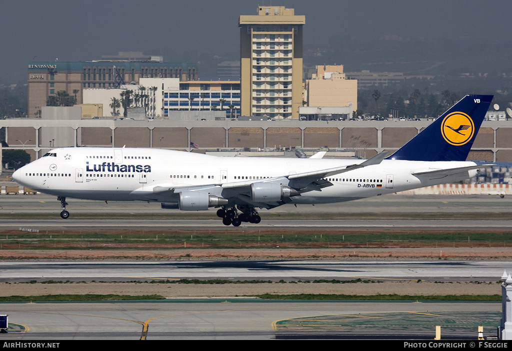 Aircraft Photo of D-ABVB | Boeing 747-430 | Lufthansa | AirHistory.net #82757