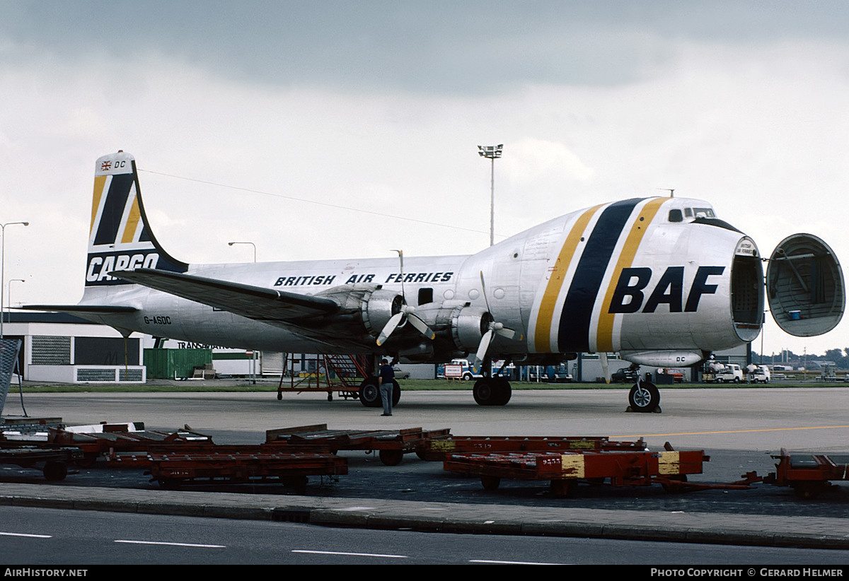 Aircraft Photo of G-ASDC | Aviation Traders ATL-98 Carvair | British Air Ferries - BAF | AirHistory.net #82760