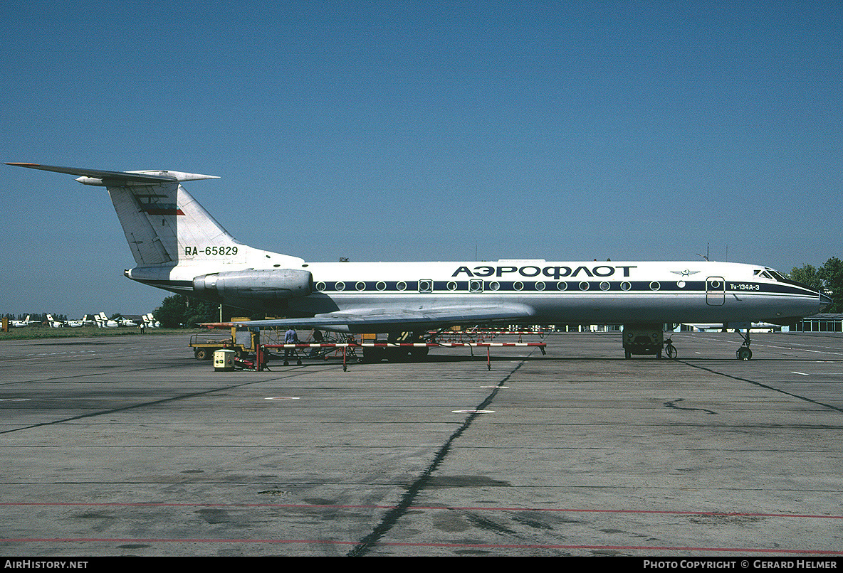 Aircraft Photo of RA-65829 | Tupolev Tu-134A-3 | Aeroflot | AirHistory.net #82761