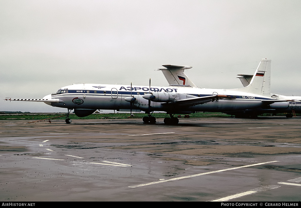 Aircraft Photo of RA-75442 | Ilyushin Il-18DTs Tsiklon | Aeroflot | AirHistory.net #82797