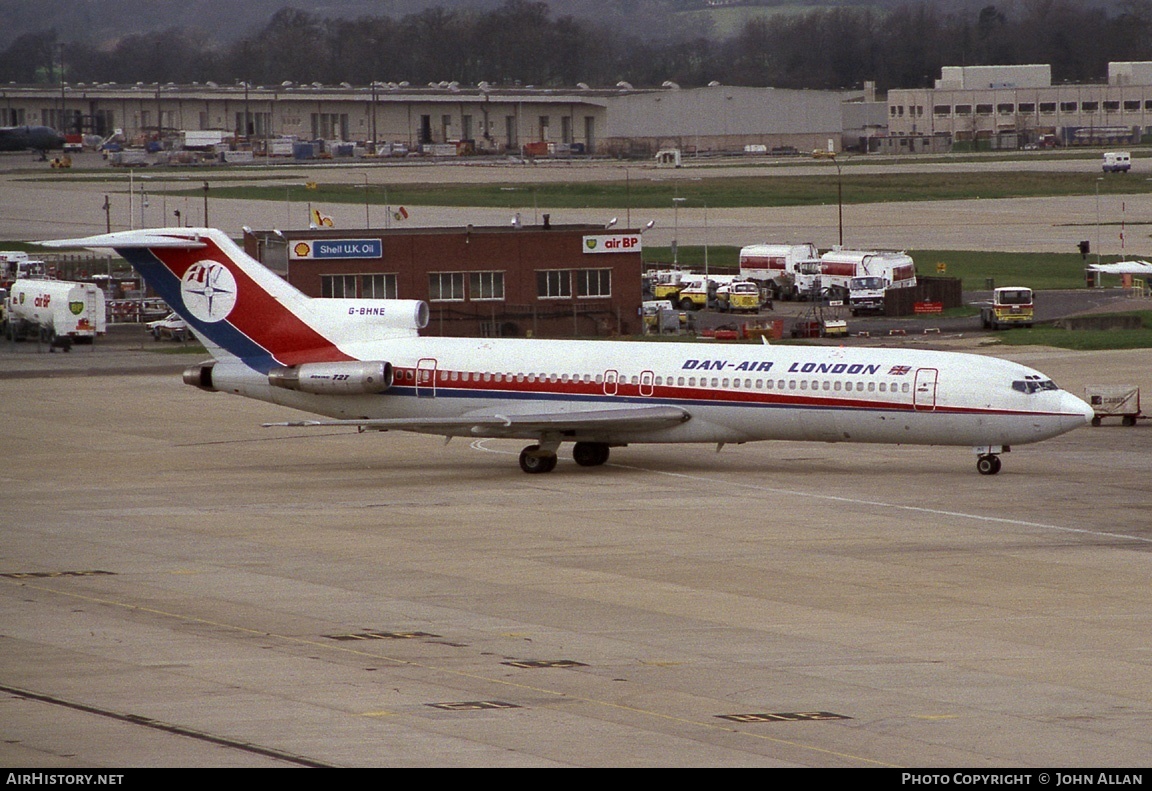 Aircraft Photo of G-BHNE | Boeing 727-2J4/Adv | Dan-Air London | AirHistory.net #82813