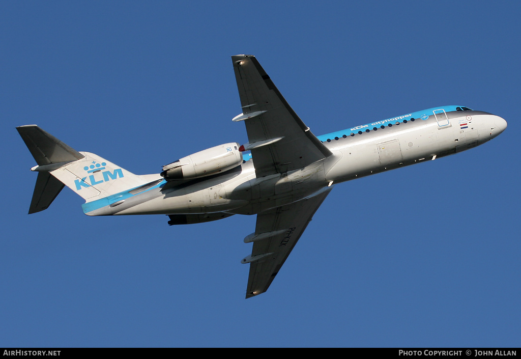 Aircraft Photo of PH-KZK | Fokker 70 (F28-0070) | KLM Cityhopper | AirHistory.net #82814