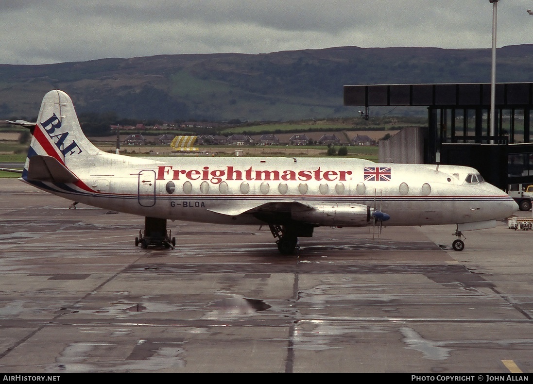 Aircraft Photo of G-BLOA | Vickers 806 Viscount | British Air Ferries - BAF | AirHistory.net #82815