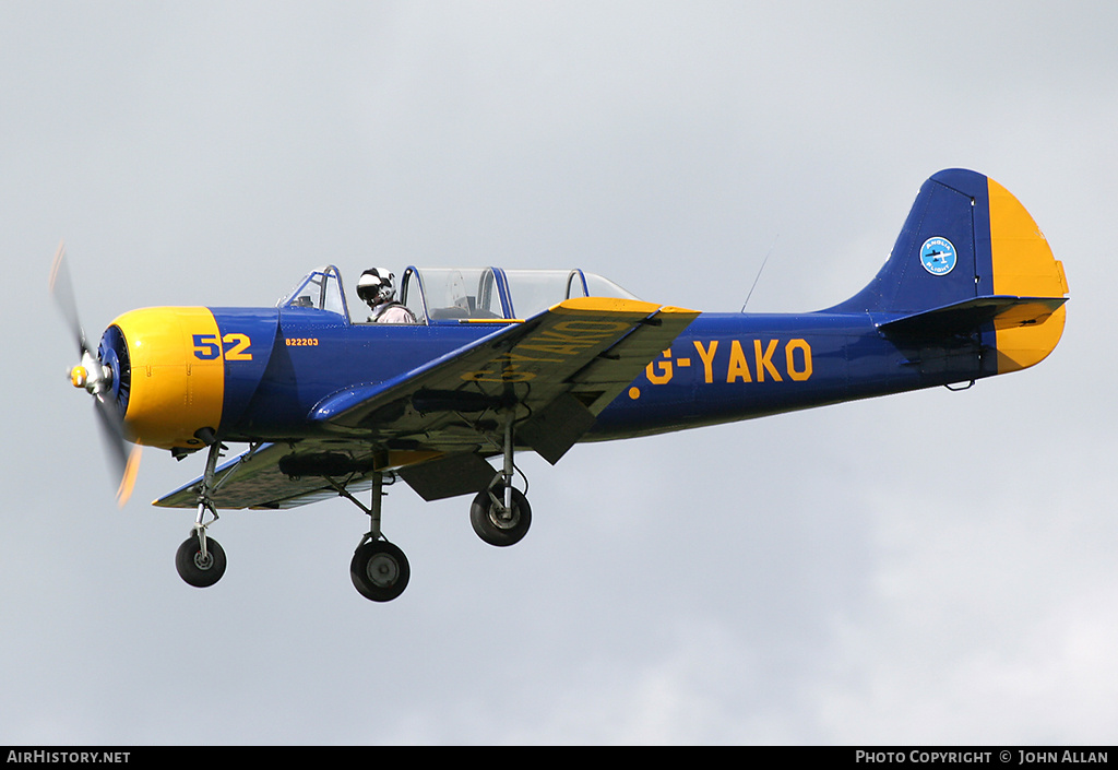 Aircraft Photo of G-YAKO | Yakovlev Yak-52 | Anglia Flight | AirHistory.net #82831