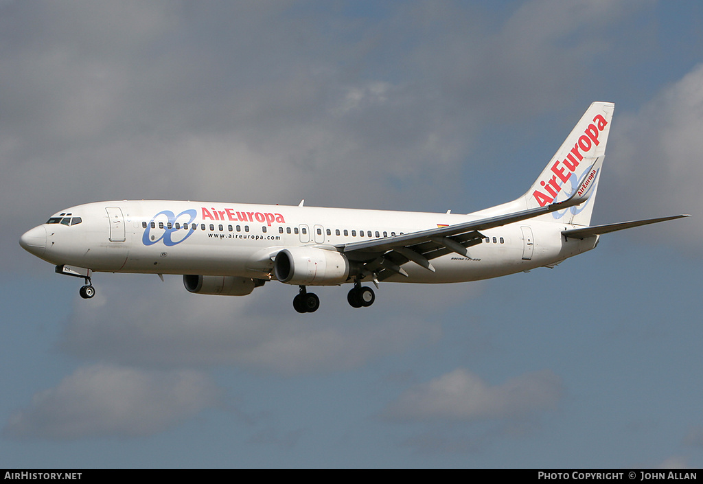 Aircraft Photo of EC-IDA | Boeing 737-86Q | Air Europa | AirHistory.net #82868