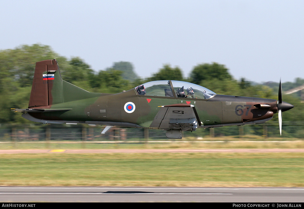 Aircraft Photo of L9-67 | Pilatus PC-9M Hudournik | Slovenia - Air Force | AirHistory.net #82882