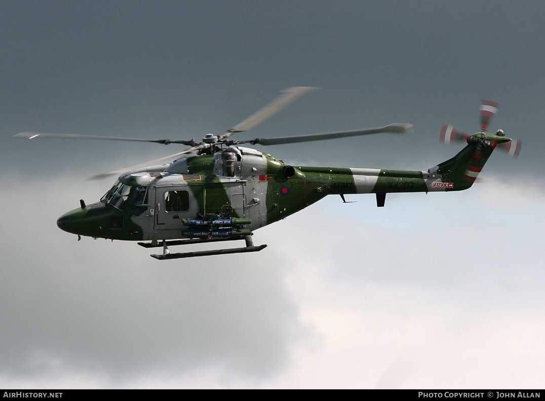 Aircraft Photo of XZ203 | Westland WG-13 Lynx AH7 | UK - Army | AirHistory.net #82901