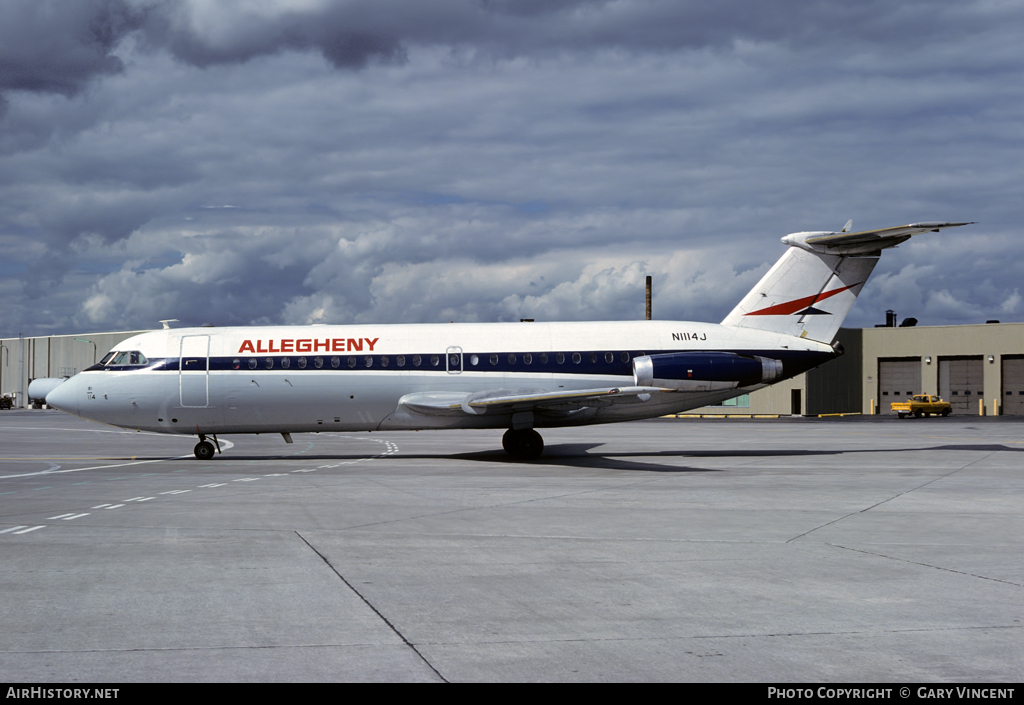 Aircraft Photo of N1114J | BAC 111-204AF One-Eleven | Allegheny Airlines | AirHistory.net #82958