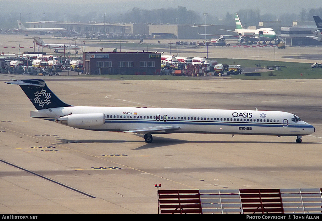 Aircraft Photo of EC-EOY | McDonnell Douglas MD-83 (DC-9-83) | Oasis International Airlines | AirHistory.net #82969