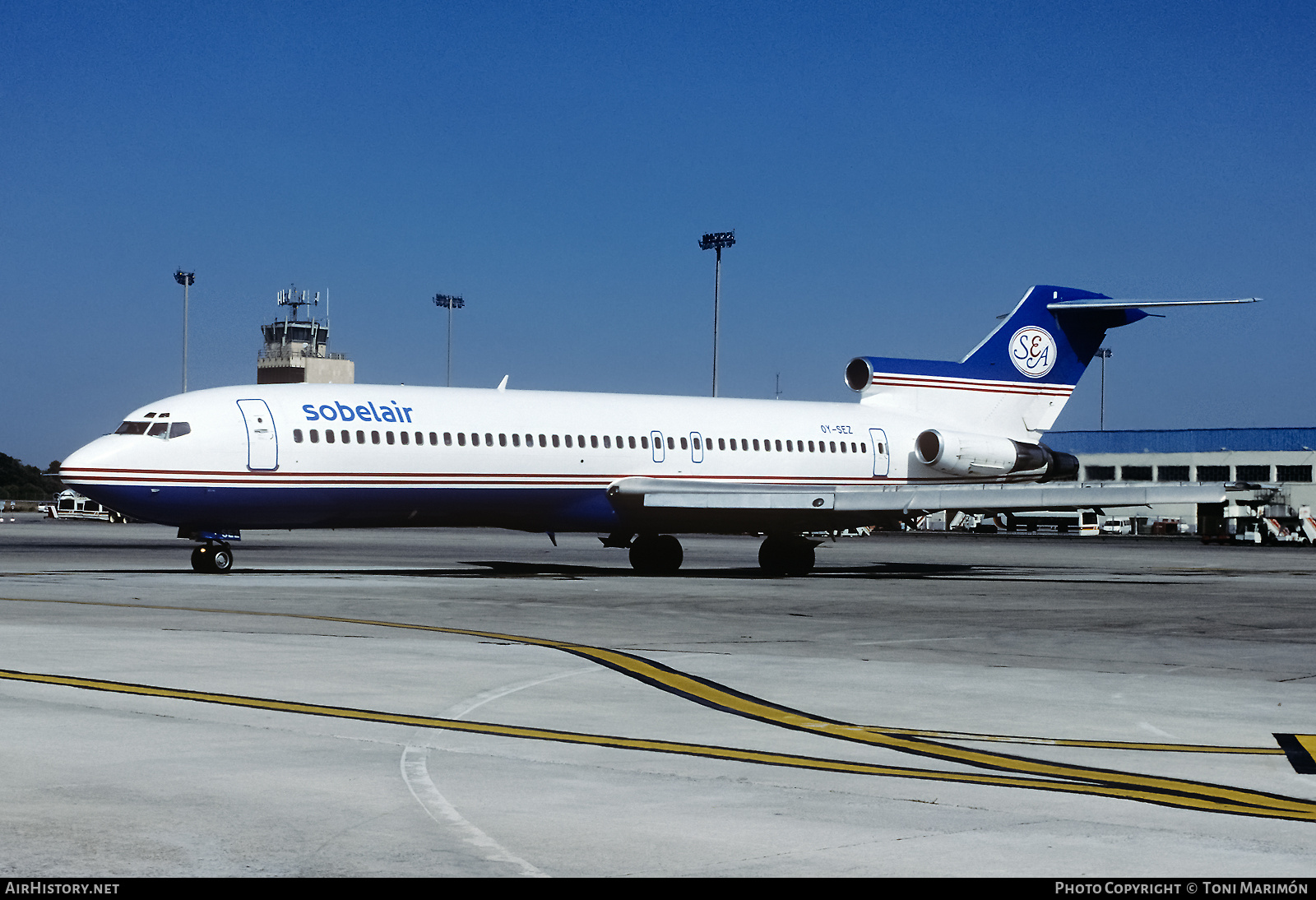 Aircraft Photo of OY-SEZ | Boeing 727-2M7/Adv | Sobelair | AirHistory.net #82971