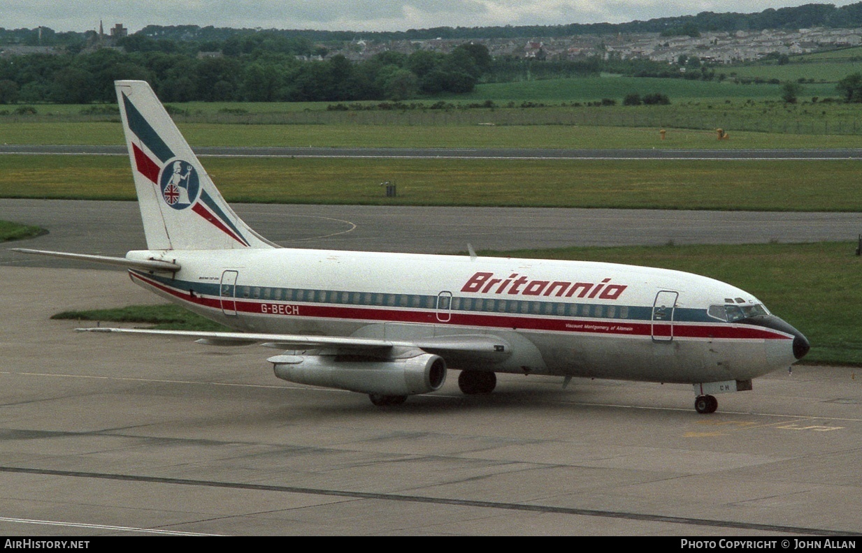 Aircraft Photo of G-BECH | Boeing 737-204/Adv | Britannia Airways | AirHistory.net #82972