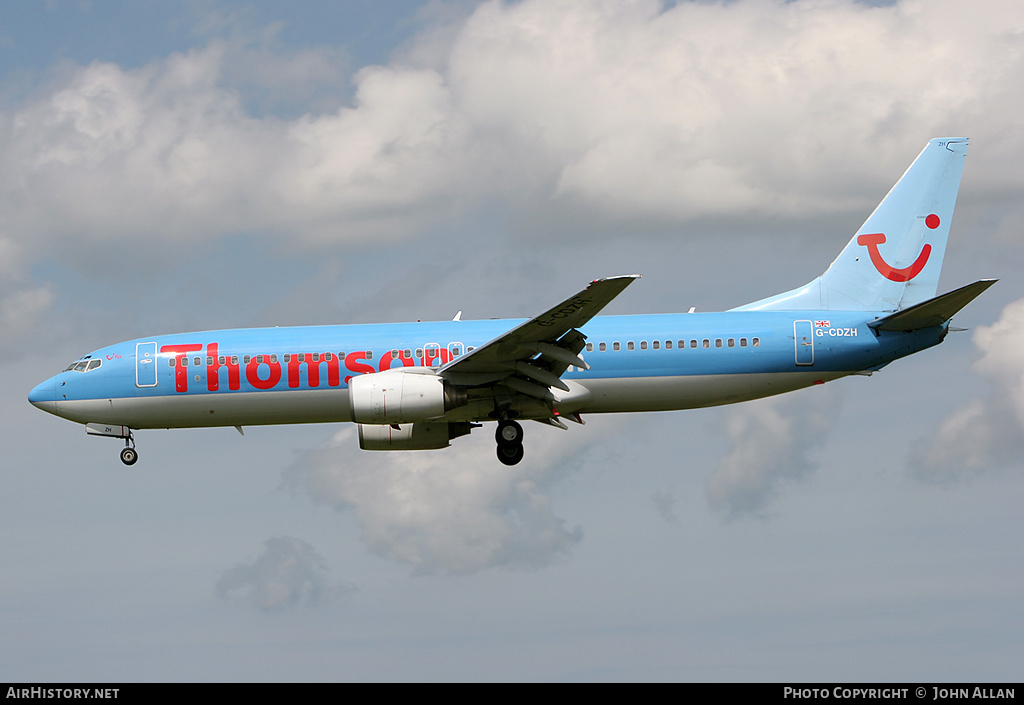 Aircraft Photo of G-CDZH | Boeing 737-804 | Thomsonfly | AirHistory.net #82974