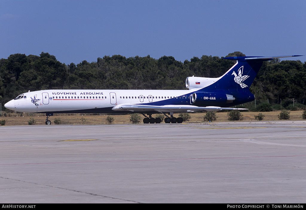 Aircraft Photo of OM-AAA | Tupolev Tu-154M | Slovak Airlines - Slovenské Aerolínie | AirHistory.net #82982