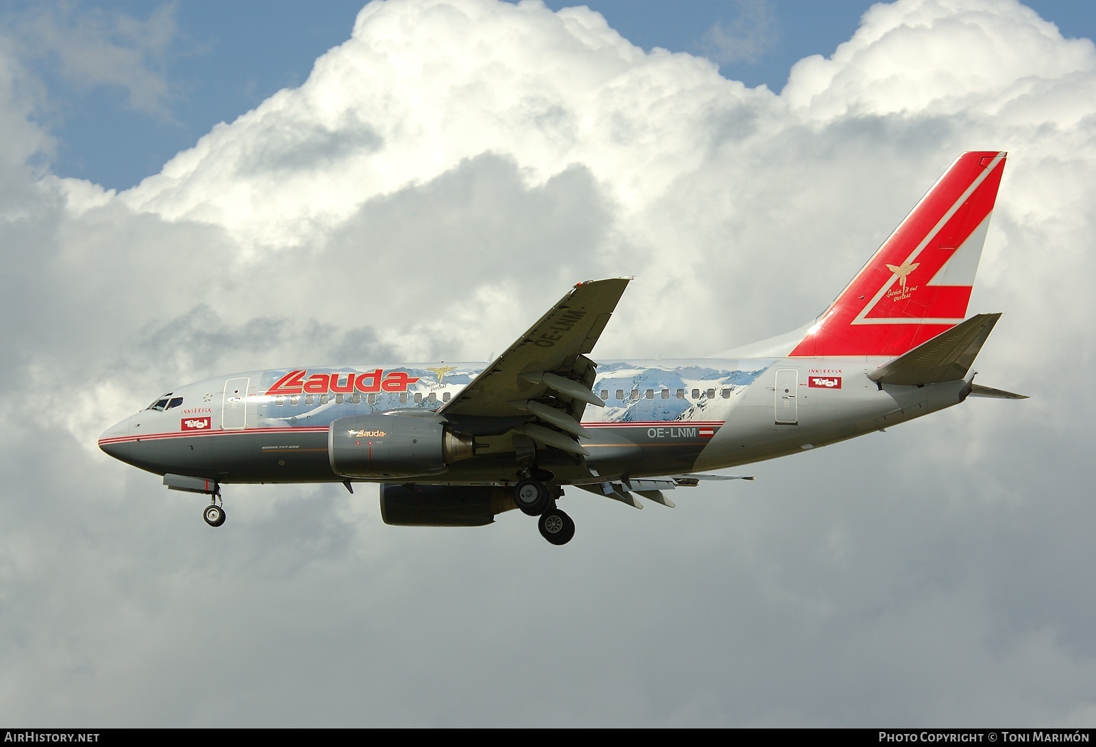 Aircraft Photo of OE-LNM | Boeing 737-6Z9 | Lauda Air | AirHistory.net #82985