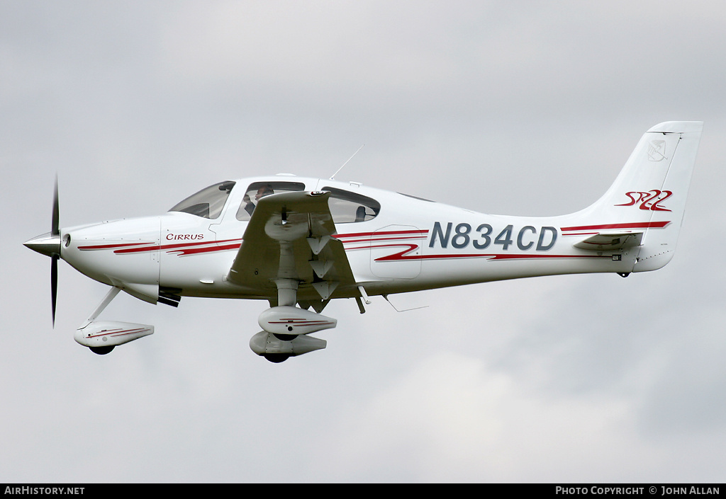 Aircraft Photo of N834CD | Cirrus SR-22 G1 | AirHistory.net #82991