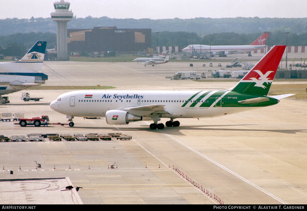 Aircraft Photo of S7-AAS | Boeing 767-2Q8/ER | Air Seychelles | AirHistory.net #83034