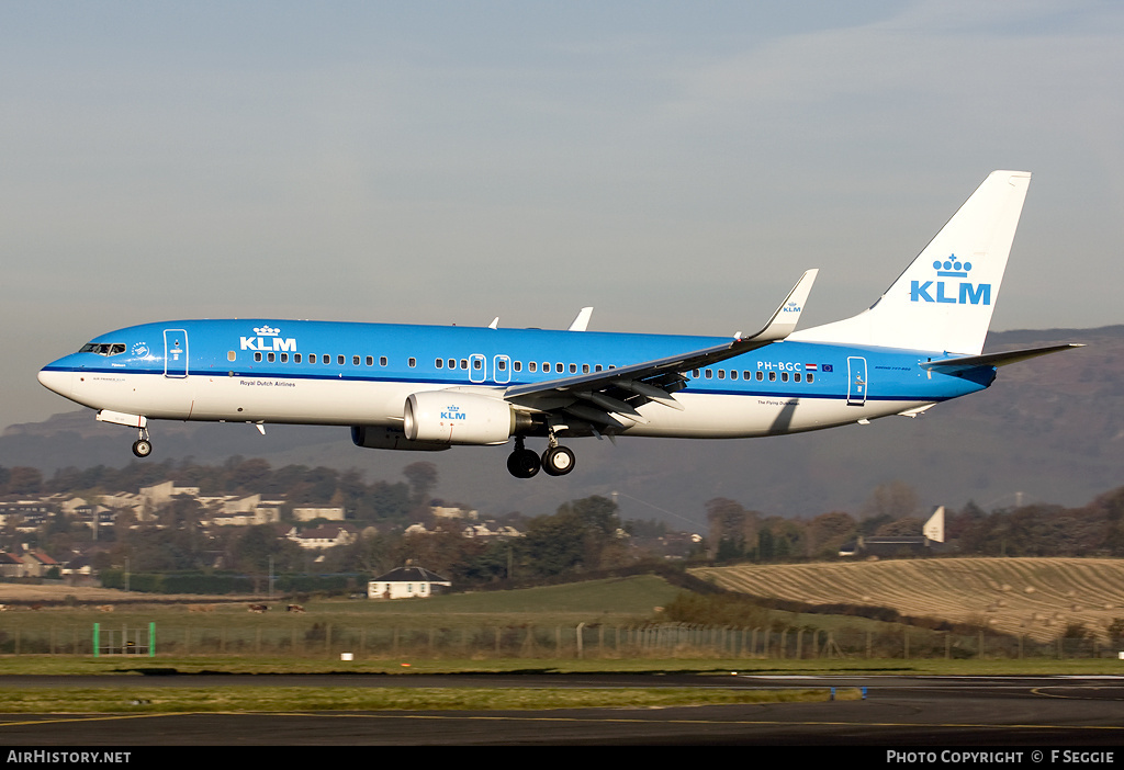 Aircraft Photo of PH-BGC | Boeing 737-8K2 | KLM - Royal Dutch Airlines | AirHistory.net #83073