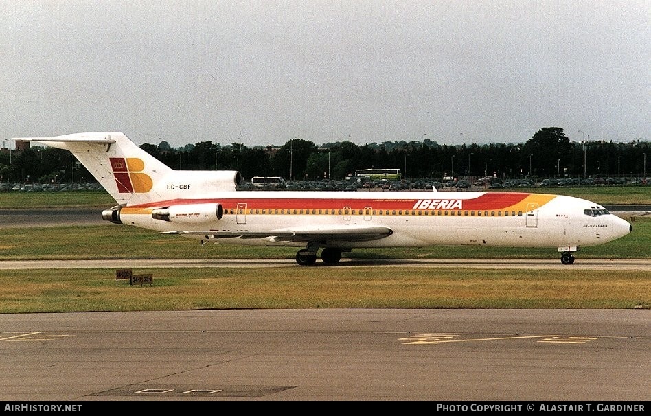 Aircraft Photo of EC-CBF | Boeing 727-256/Adv | Iberia | AirHistory.net #83086