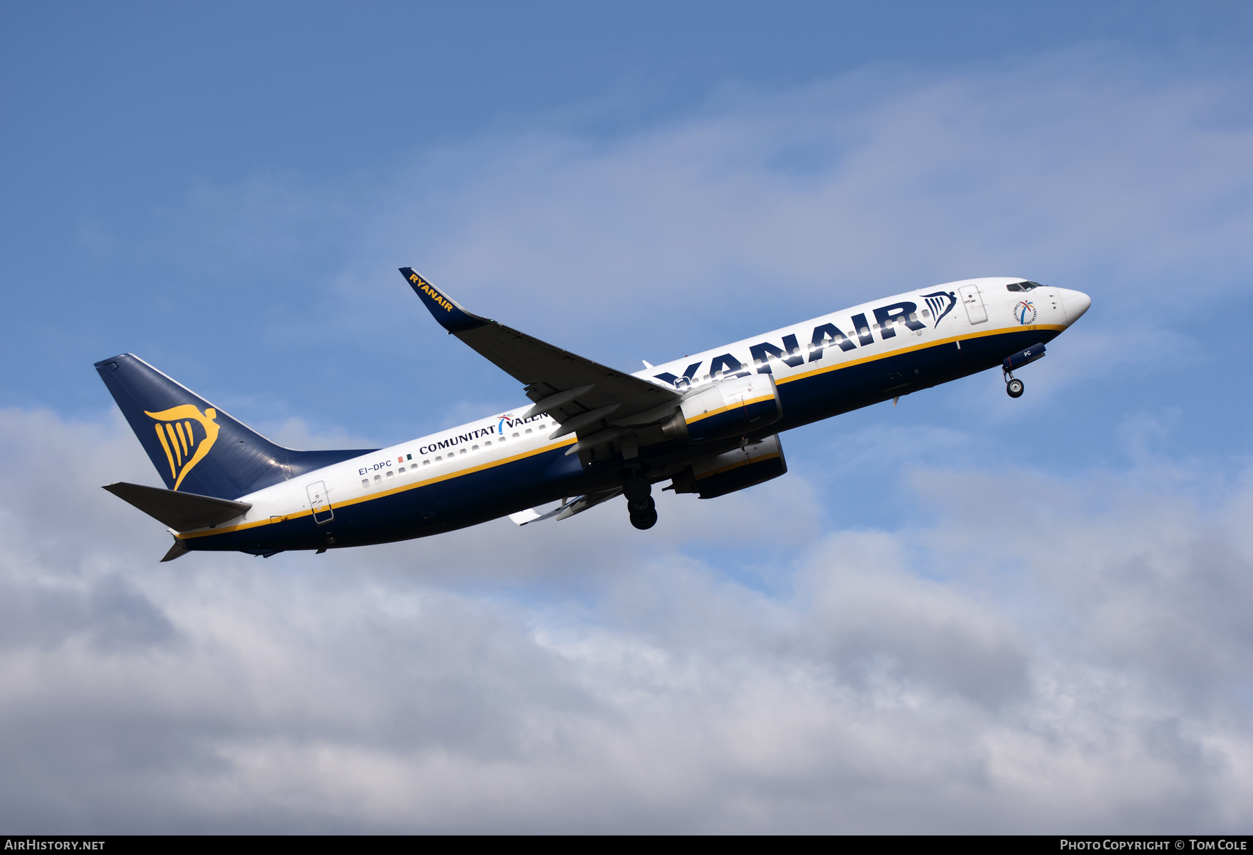 Aircraft Photo of EI-DPC | Boeing 737-8AS | Ryanair | AirHistory.net #83089