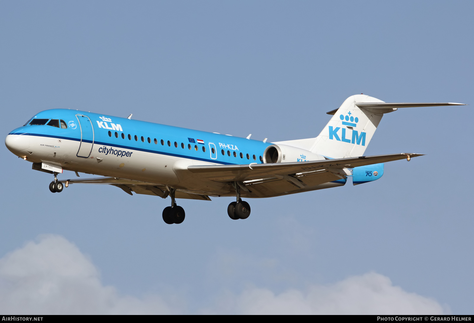 Aircraft Photo of PH-KZA | Fokker 70 (F28-0070) | KLM Cityhopper | AirHistory.net #83150