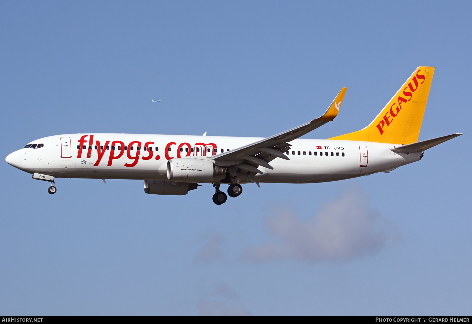 Aircraft Photo of TC-CPO | Boeing 737-8AS | Pegasus Airlines | AirHistory.net #83162