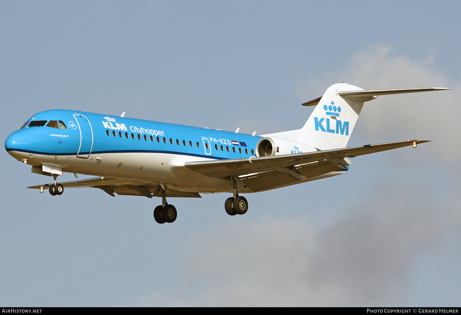 Aircraft Photo of PH-KZD | Fokker 70 (F28-0070) | KLM Cityhopper | AirHistory.net #83163