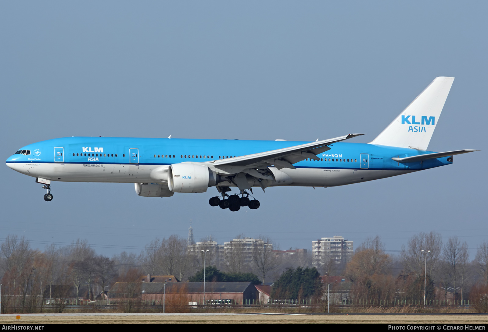 Aircraft Photo of PH-BQM | Boeing 777-206/ER | KLM Asia | AirHistory.net #83165