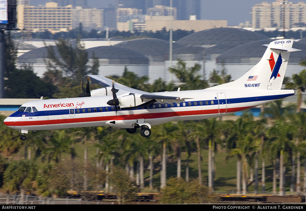 Aircraft Photo of N414WF | ATR ATR-72-212 | American Eagle | AirHistory.net #83173