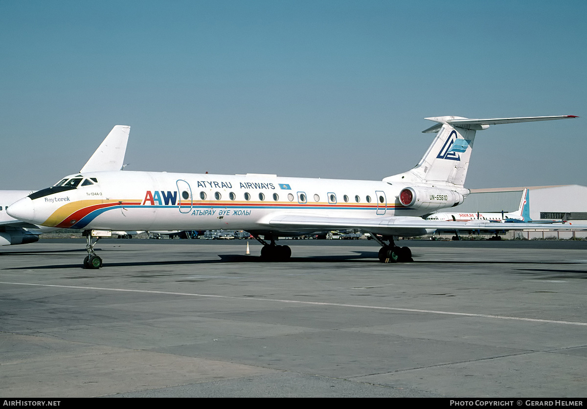 Aircraft Photo of UN-65610 | Tupolev Tu-134A-3 | Atyrau Air Ways | AirHistory.net #83183
